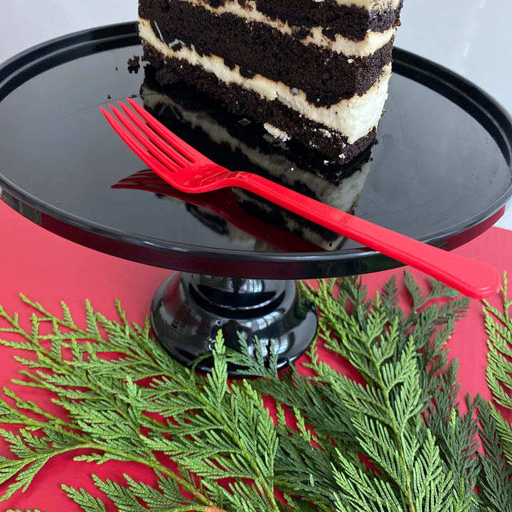Black Melamine Cake Stand | Cupcake Stand | Dessert Display Sprinkles & Confetti Party Supplies
