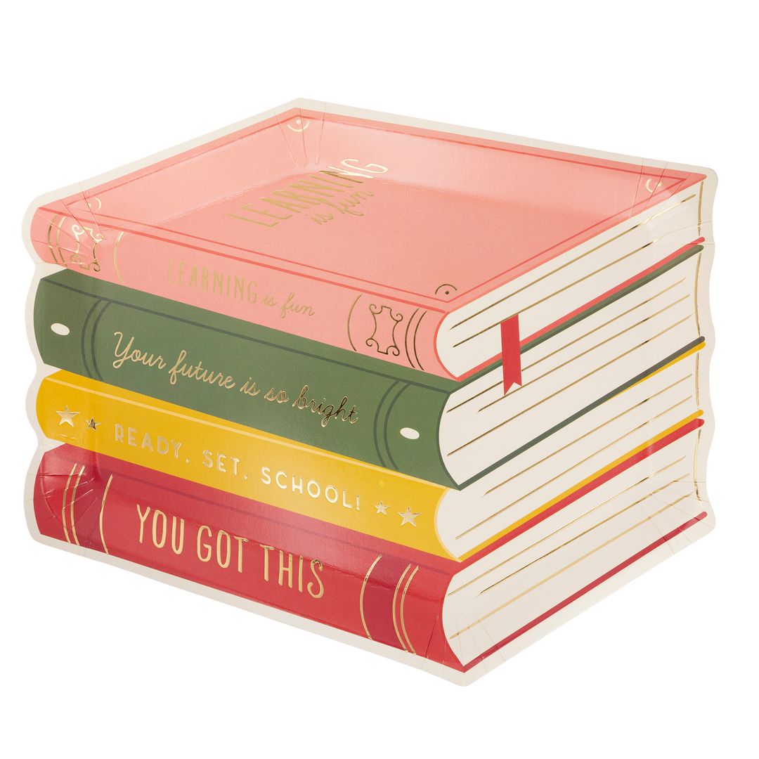 BTS1045 - Stack of Books Paper Plate My Mind’s Eye