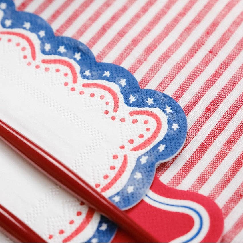 4th of July Patriotic Cocktail Napkin Gatherings by Curated Paperie