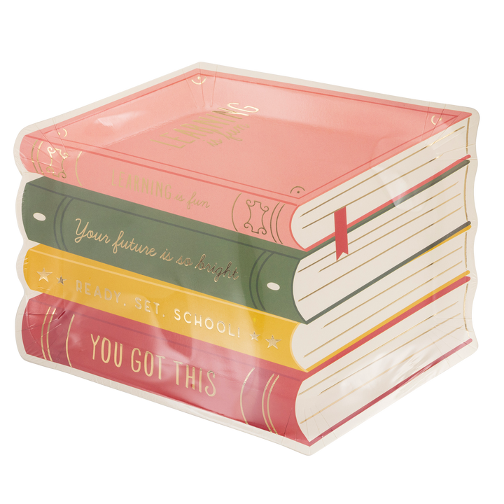 BTS1045 - Stack of Books Paper Plate My Mind’s Eye