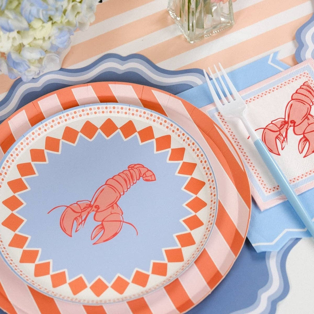 Lobster Dessert Plates Gatherings by Curated Paperie