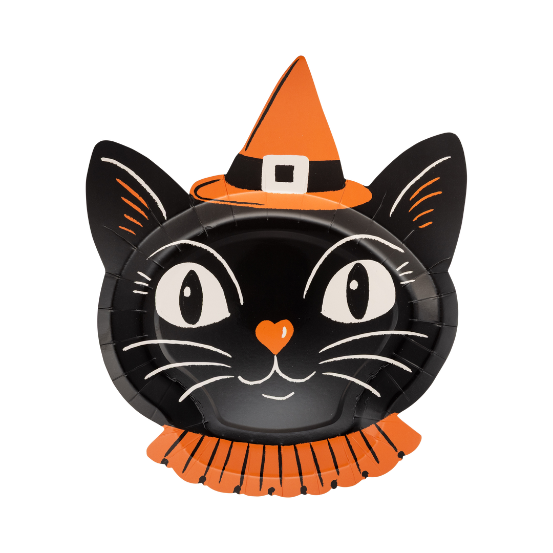 VHP1342 - Vintage Witchy Cat Plate My Mind’s Eye