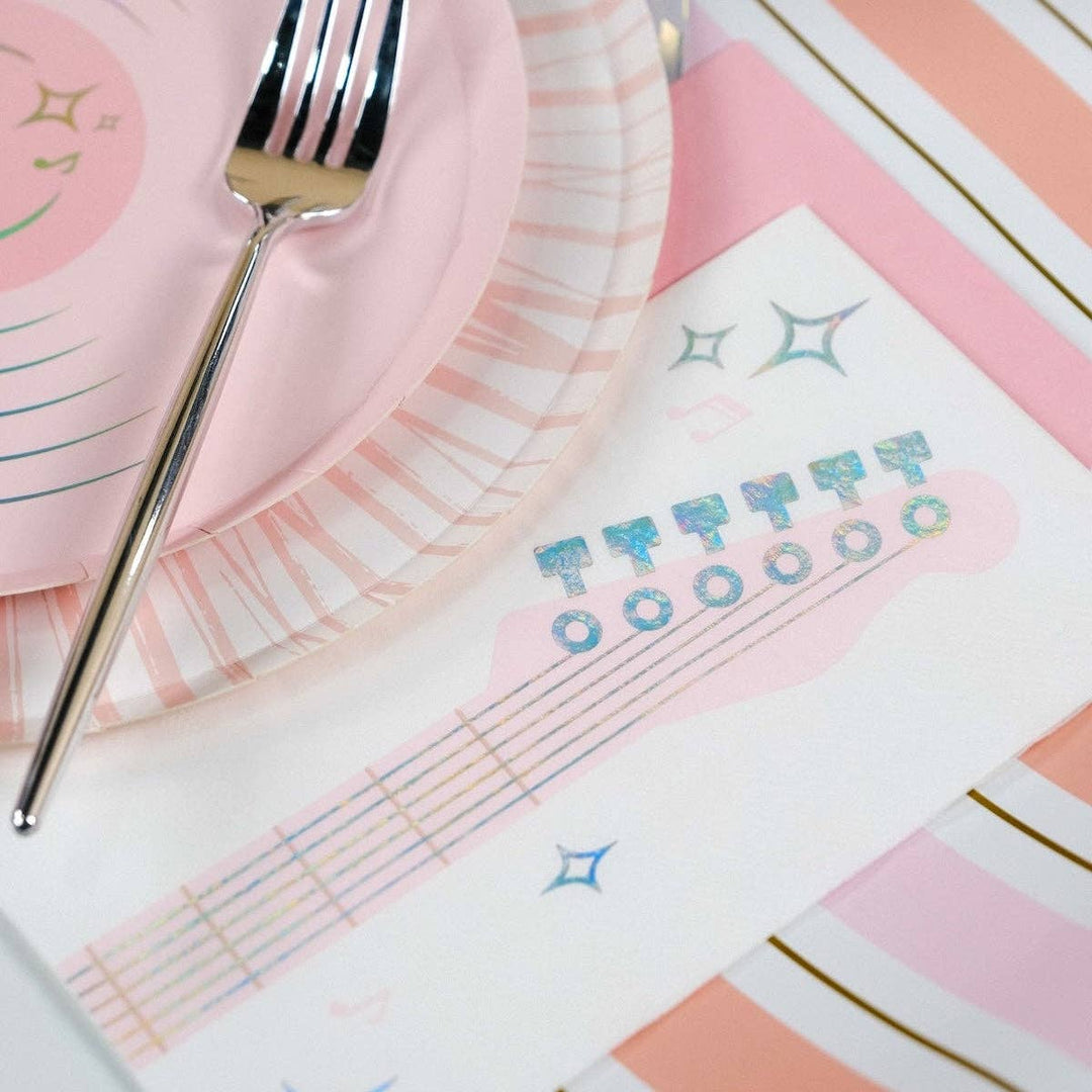 Pop Star Dance Party Guitar Guest Towel Gatherings by Curated Paperie