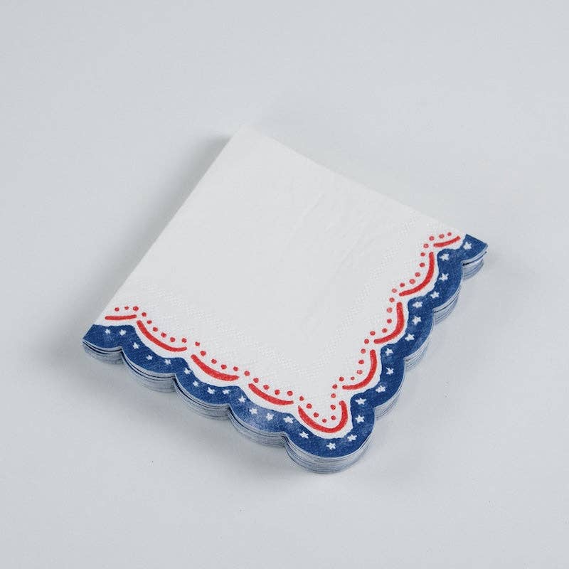 4th of July Patriotic Cocktail Napkin Gatherings by Curated Paperie