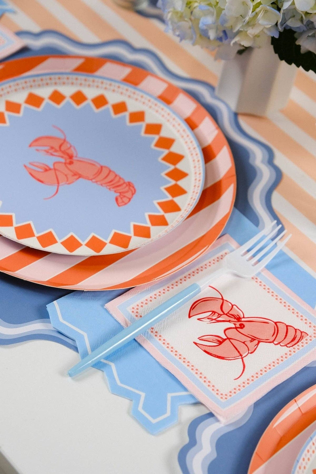 Lobster Dessert Plates Gatherings by Curated Paperie