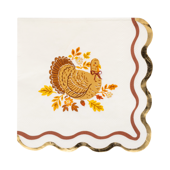 HRV1337 - Harvest Turkey Cocktail Paper Napkins My Mind’s Eye