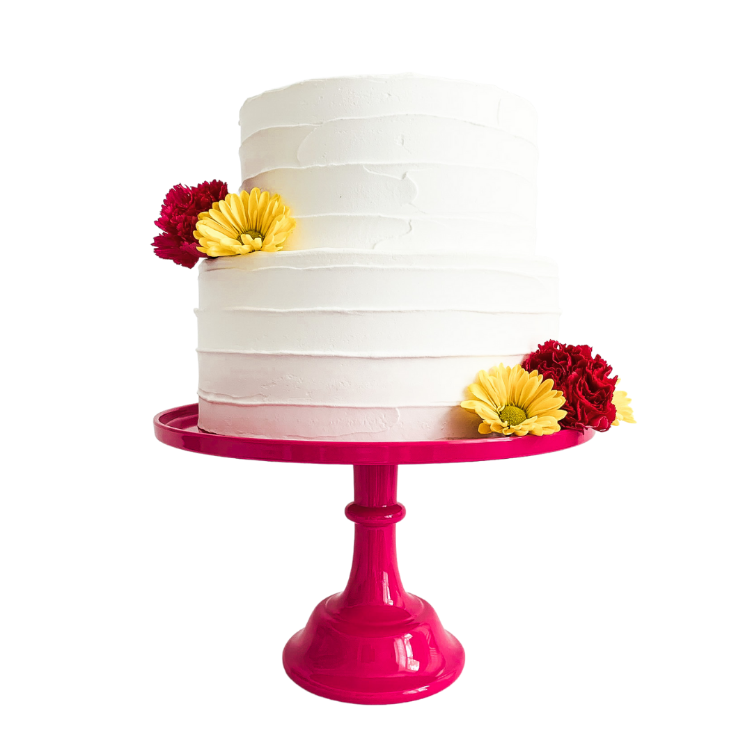 Hot Pink Melamine Cake Stand | Cupcake Stand Sprinkles & Confetti Party Supplies