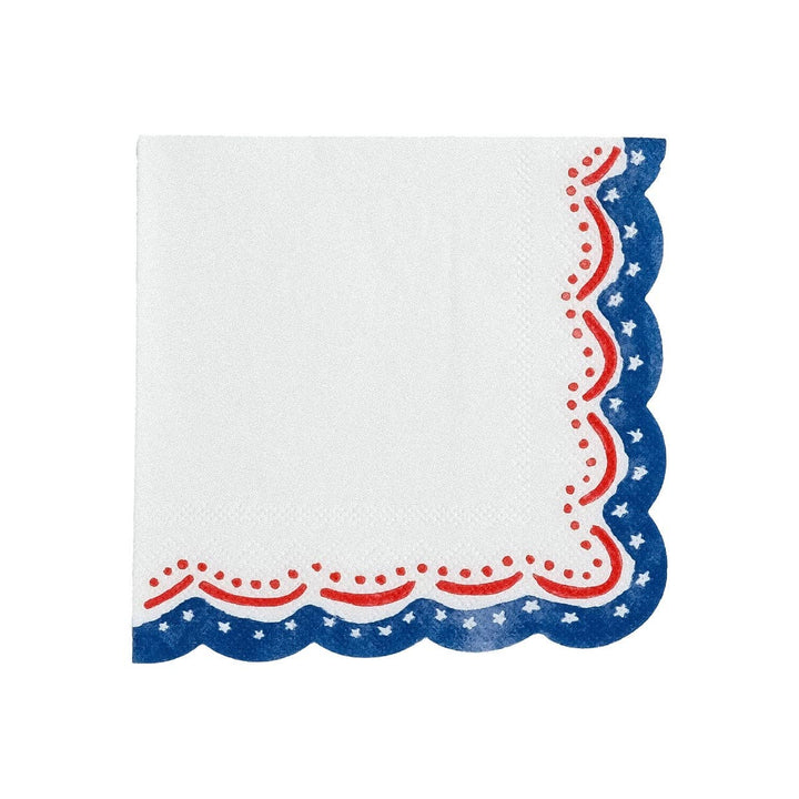 4th of July Patriotic Cocktail Napkin Gatherings by Curated Paperie