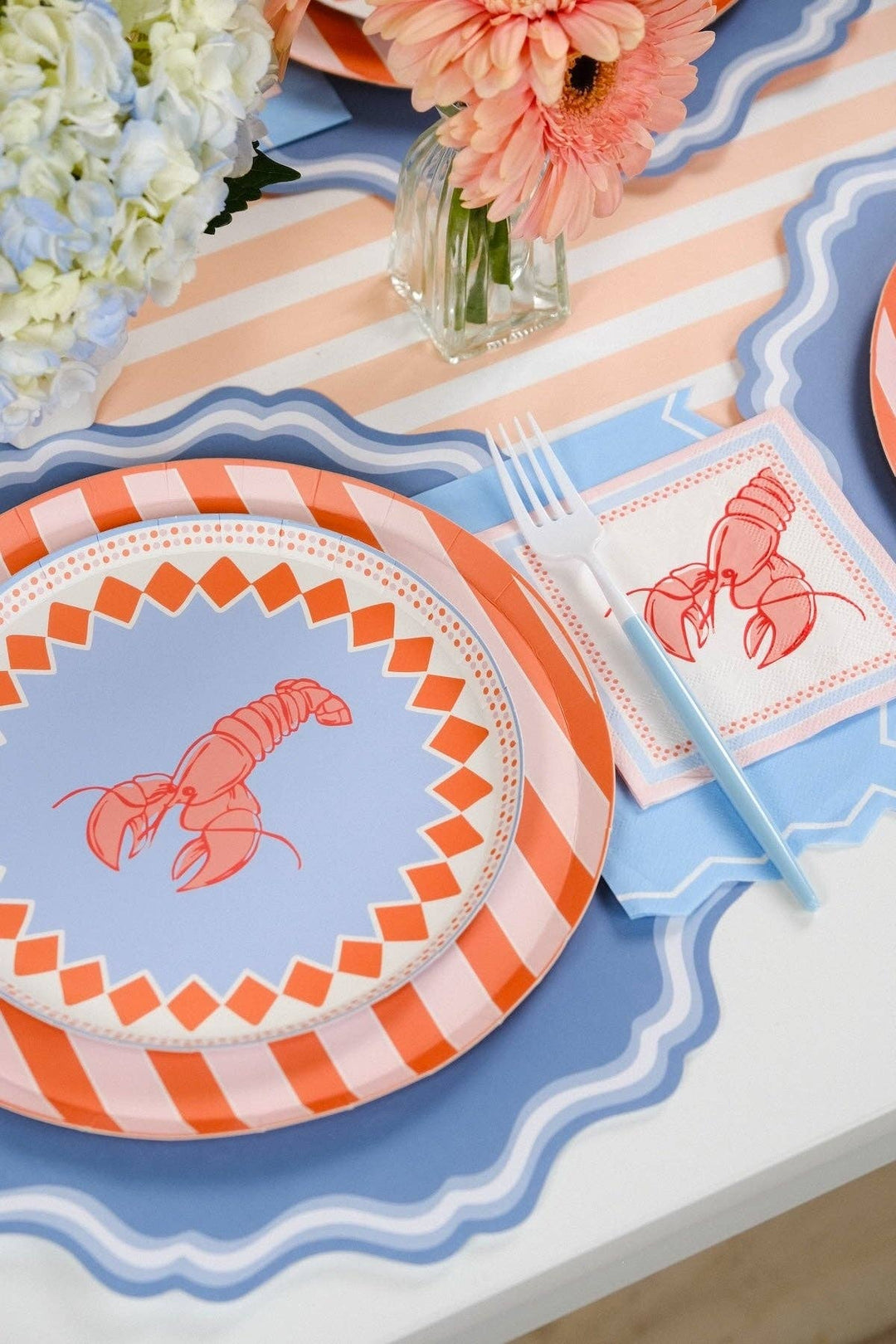 Lobster Dessert Plates Gatherings by Curated Paperie
