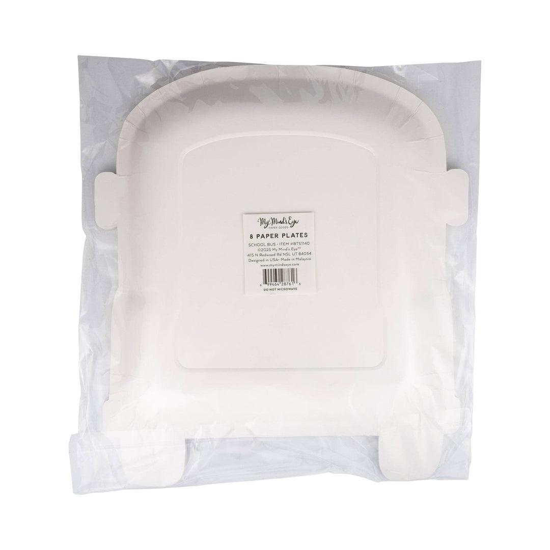 BTS1140 - School Bus Shaped Paper Plate My Mind’s Eye