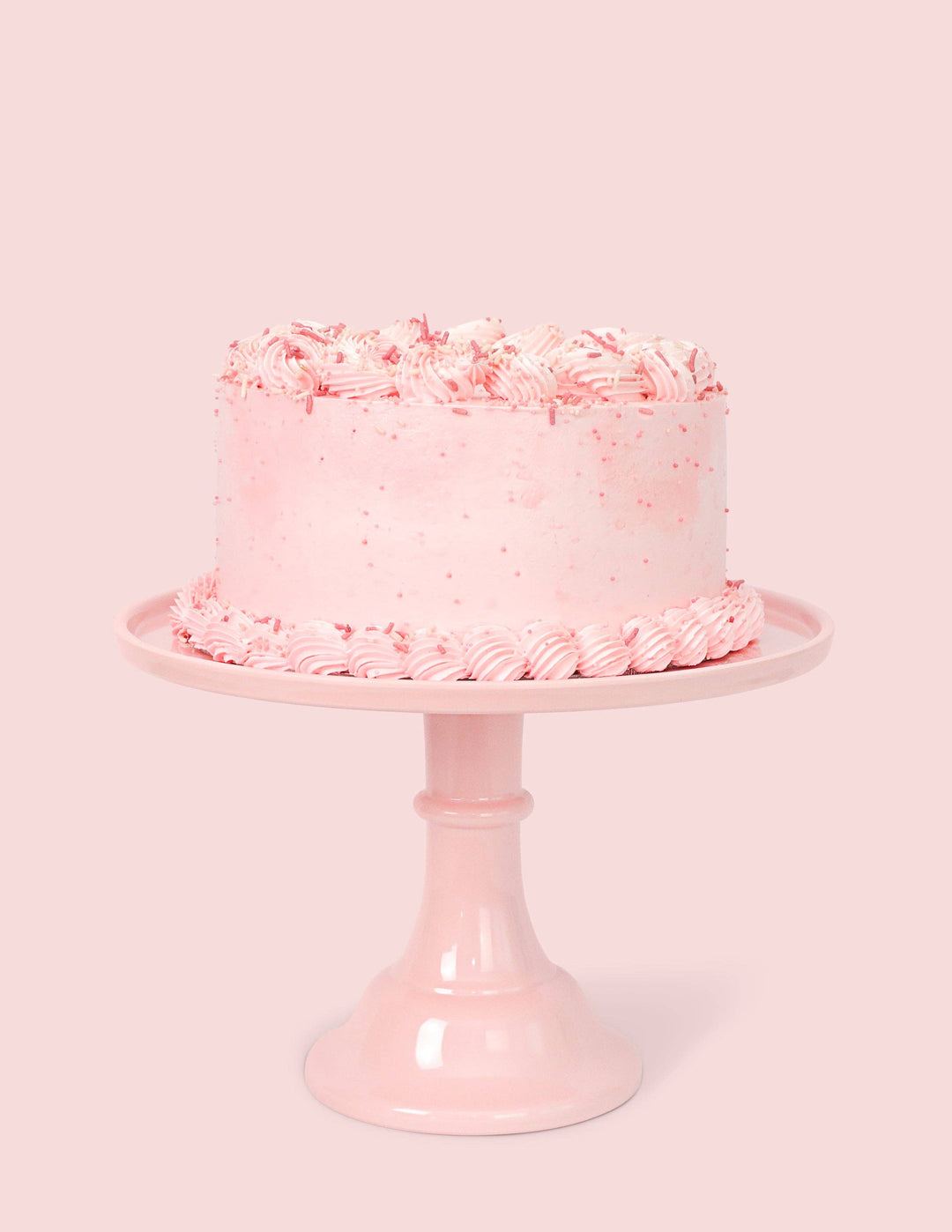 Melamine Cake Stand Large- Peony Pink 11.5 inch Joyeux Company