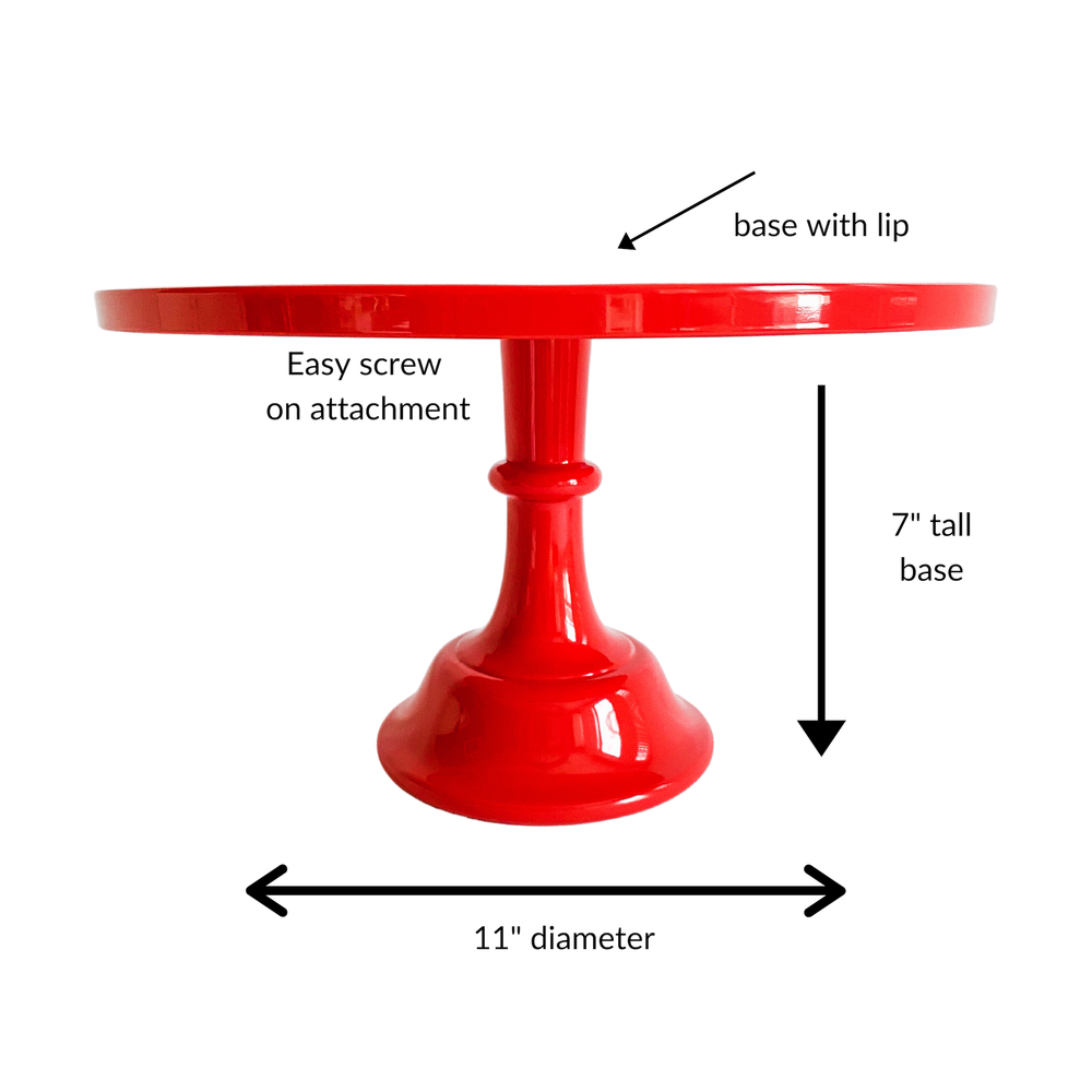Red Melamine  Cake Stand | Cupcake Stand |  Dessert Display Sprinkles & Confetti Party Supplies