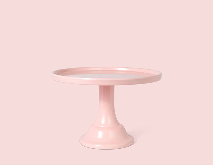 Melamine Cake Stand Small- Peony Pink 8.5 inch Joyeux Company