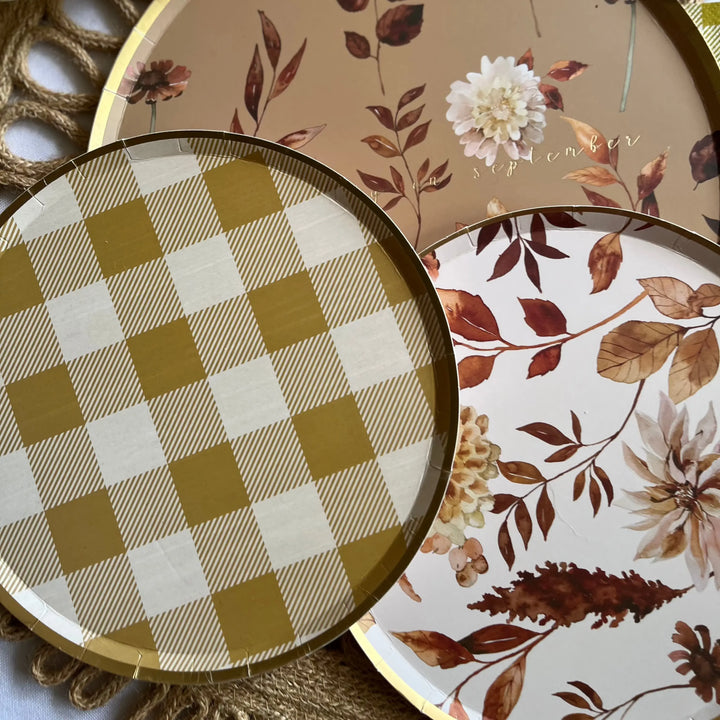 Fall Leaf Small Paper Plate (8pcs) Josi James