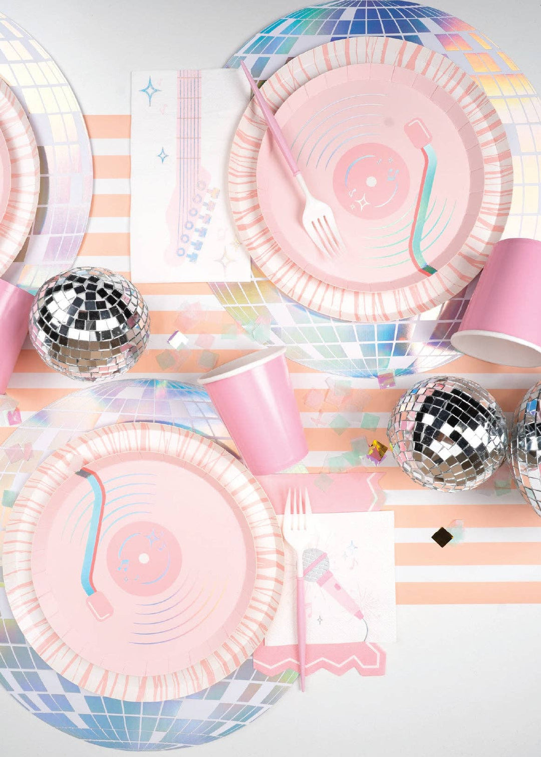 Pop Star Dance Party Microphone Cocktail Napkins Gatherings by Curated Paperie