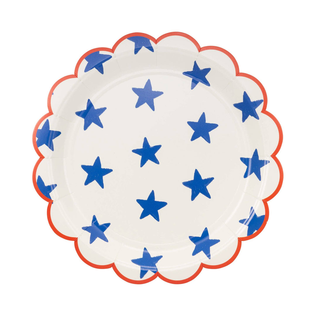 SSP1241 - Blue Stars Paper Plate - 9" My Mind’s Eye