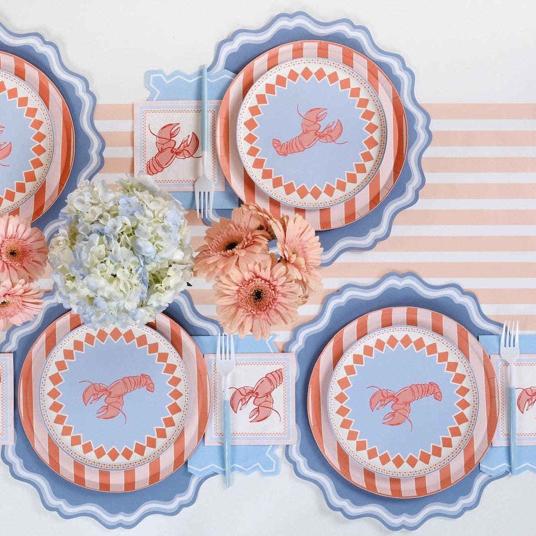 Lobster Dessert Plates Gatherings by Curated Paperie