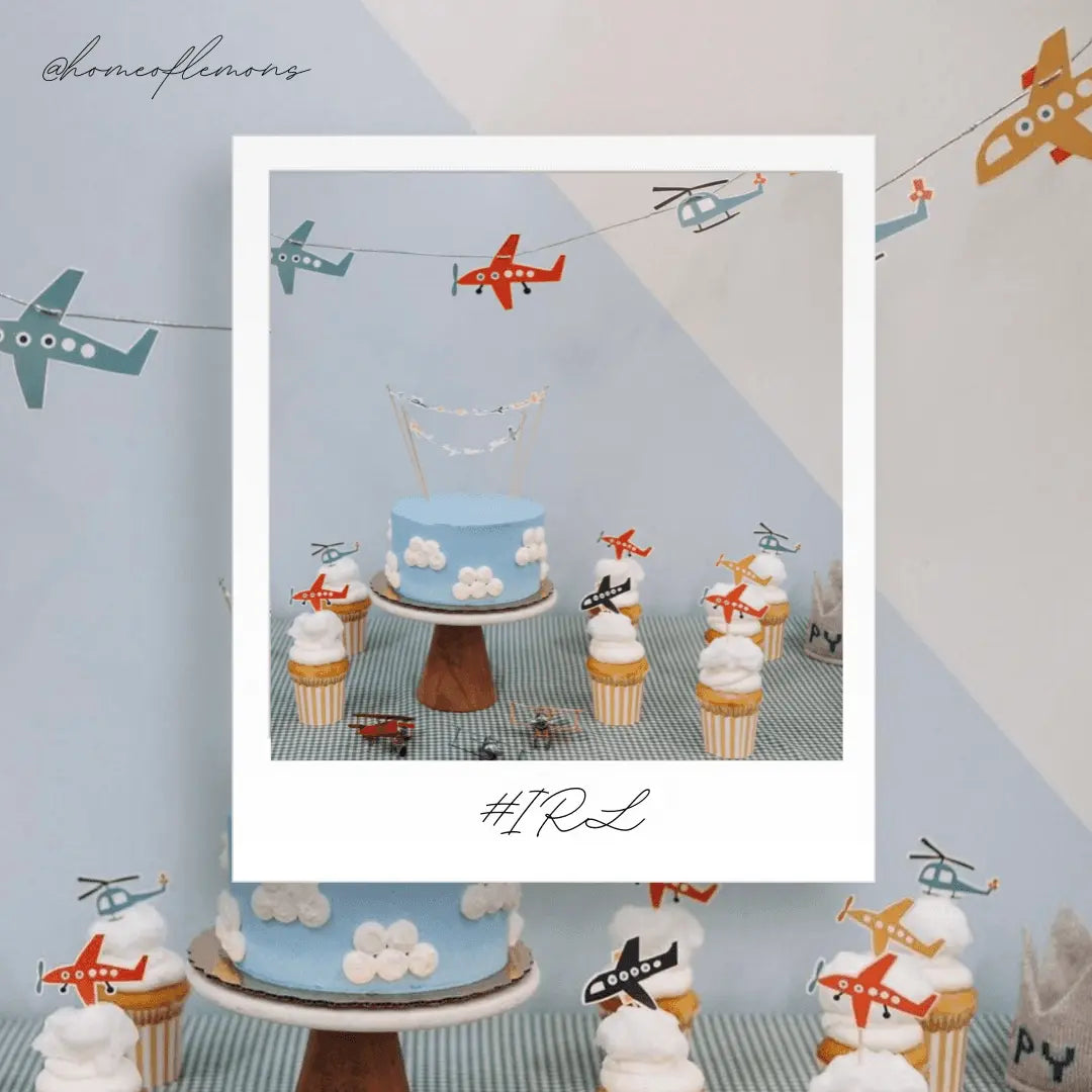 Airplane Cake Topper (x1) - Josi James - Cake Banner