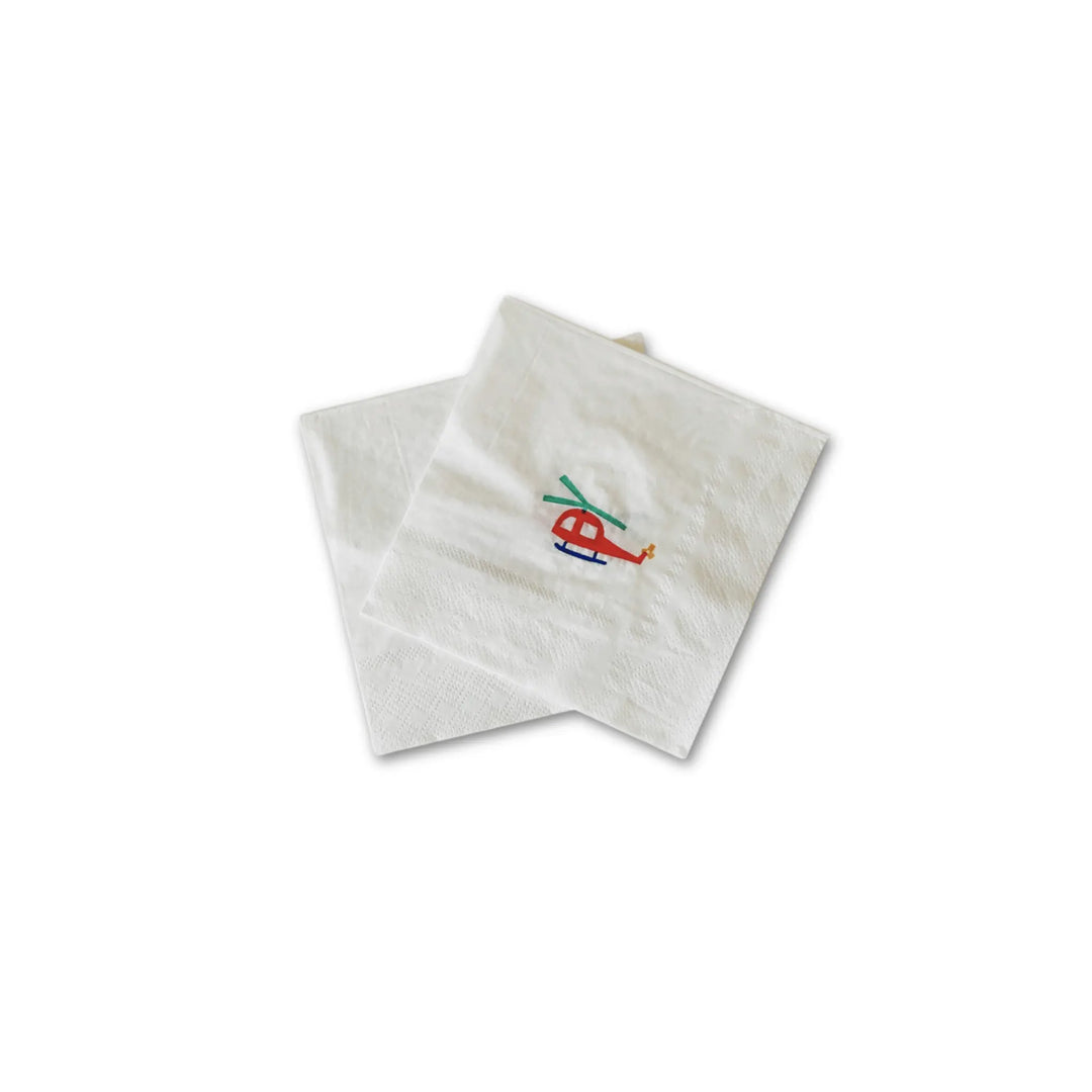 Airplane Disposable Paper Napkins, Small (16pcs) - Josi James - Small Napkins