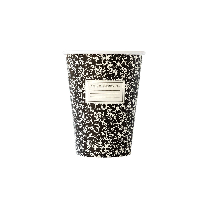 BTS911 -  Back To School Composition Paper Cups My Mind’s Eye