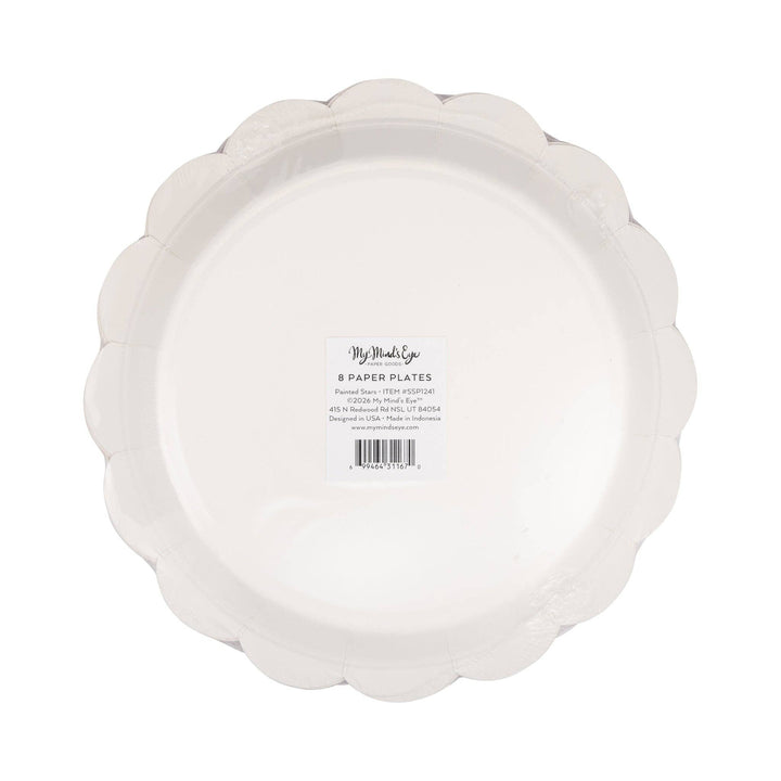 SSP1241 - Blue Stars Paper Plate - 9" My Mind’s Eye