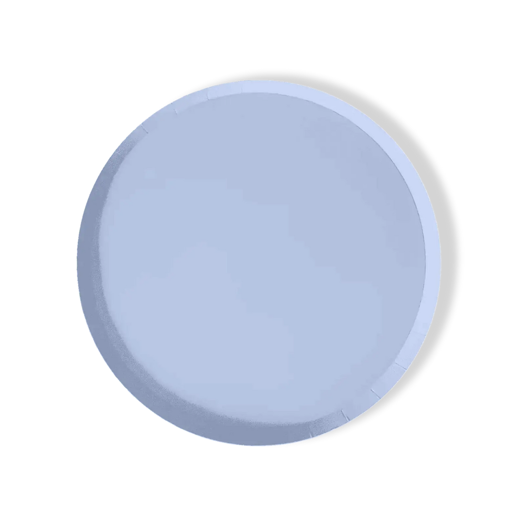 Baby Blue Paper Party Plate (12pcs) - Josi James - 9 Inch Plate