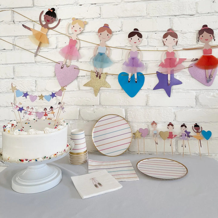 Ballet Slipper Disposable Paper Napkins, Small (16pcs) - Josi James - Small Napkins