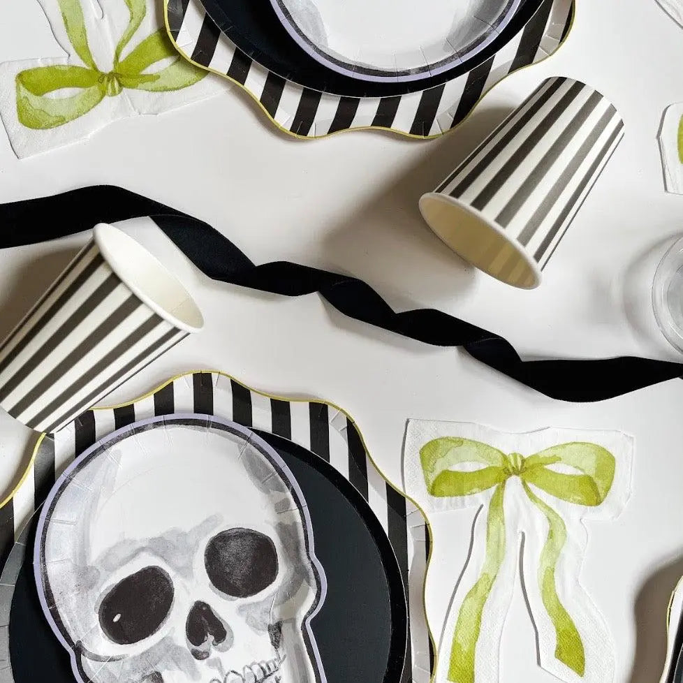 Black & White Striped Cup (12pcs) - Josi James - Cups