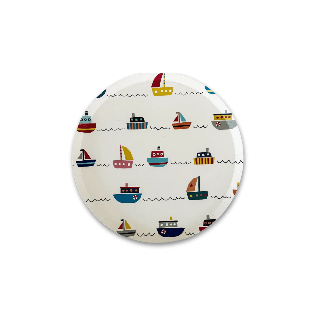 Boat Dessert Paper Plate (8pcs) - Josi James - 7 Inch Plate
