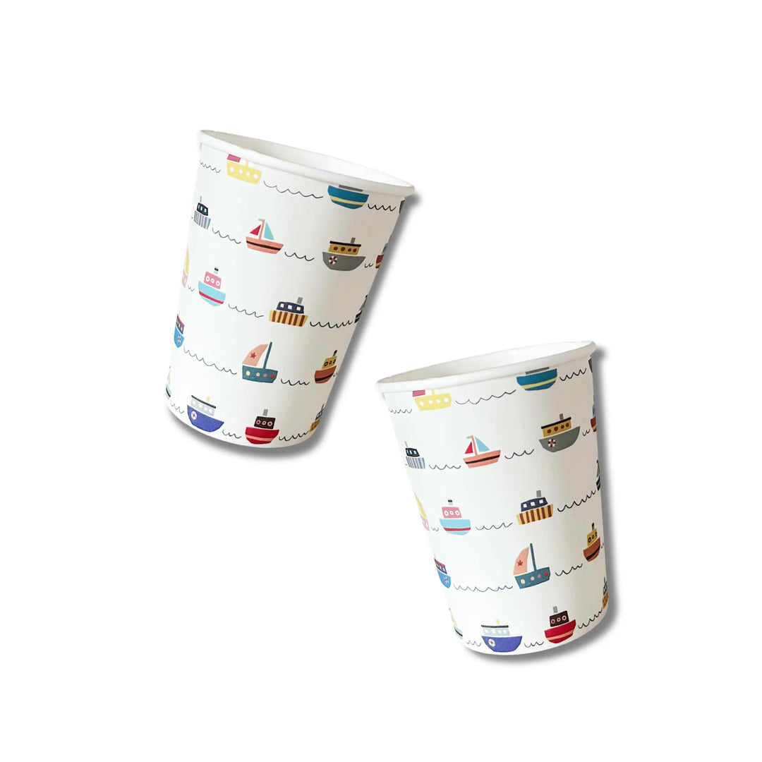 Boat Paper Party Cups (8pcs) - Josi James - Cups
