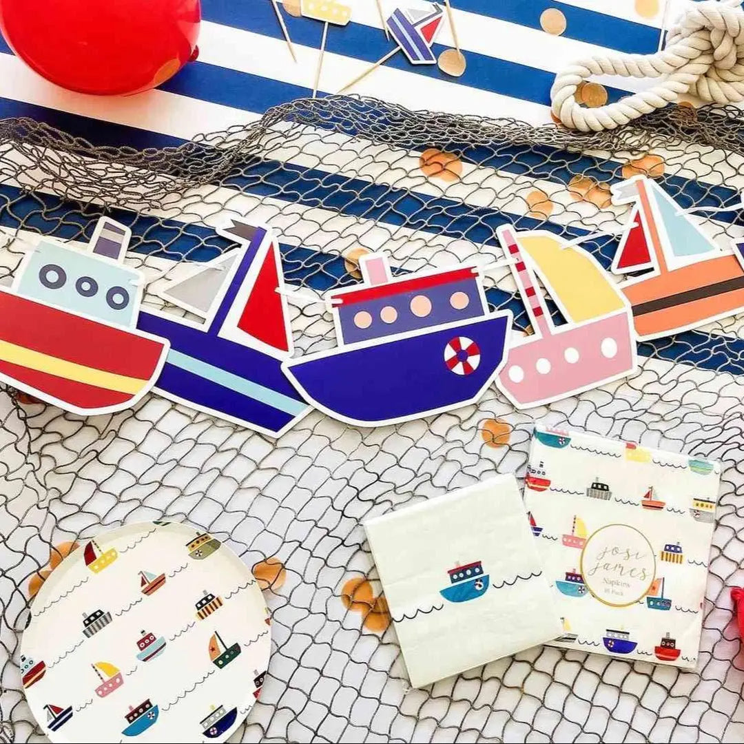 Boat Party Tableware Kit - Josi James - Party Tableware Kit