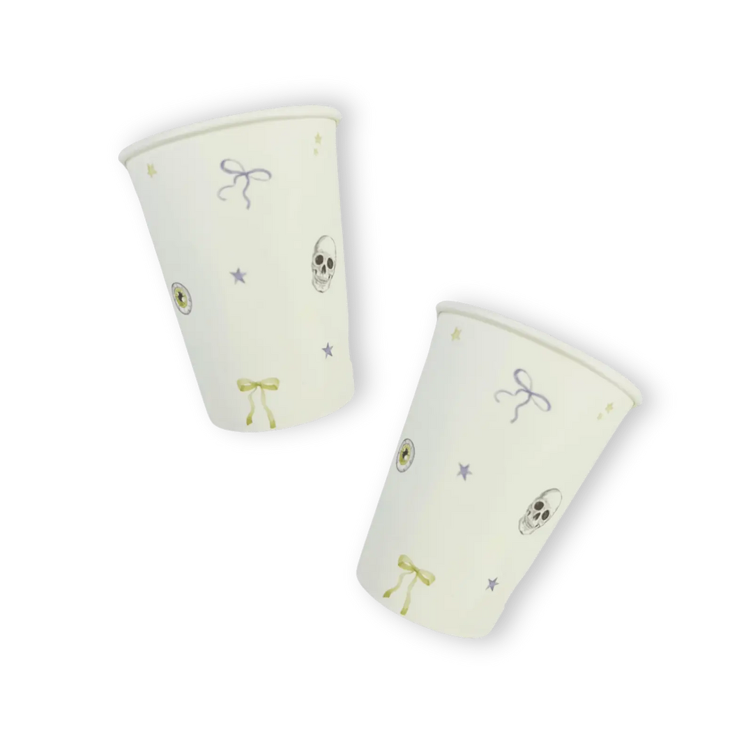 Bows & Boos Halloween Patterned Cups (12pcs) - Josi James - Cups