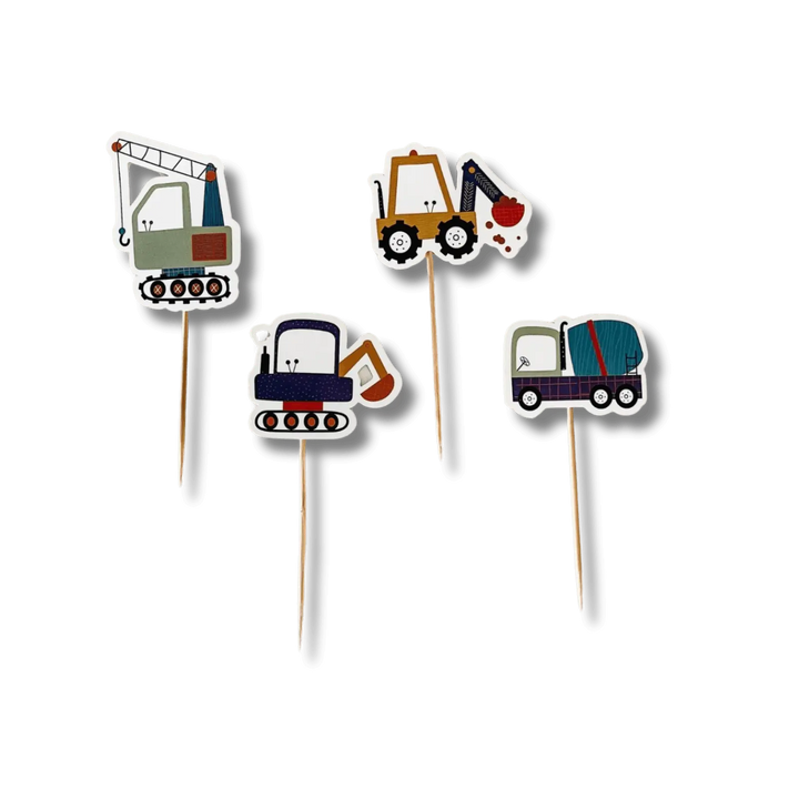 Builder Cupcake Toppers (8 Per Set) - Josi James - Cupcake Toppers