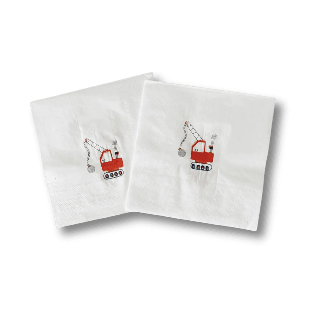 Builder Small Disposable Paper Napkins (16pcs) - Josi James - Small Napkins