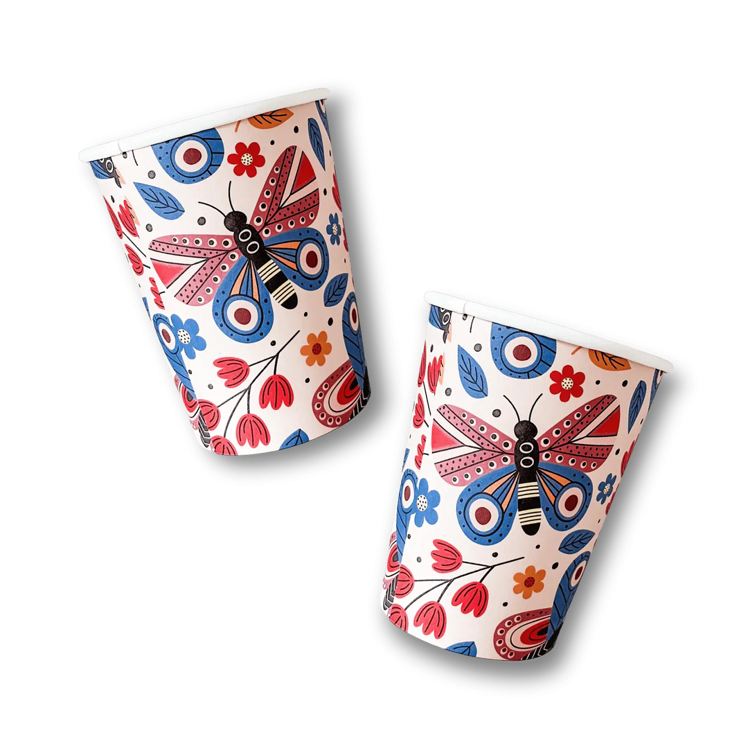 Butterfly Cups (8pcs) - Josi James - Cups