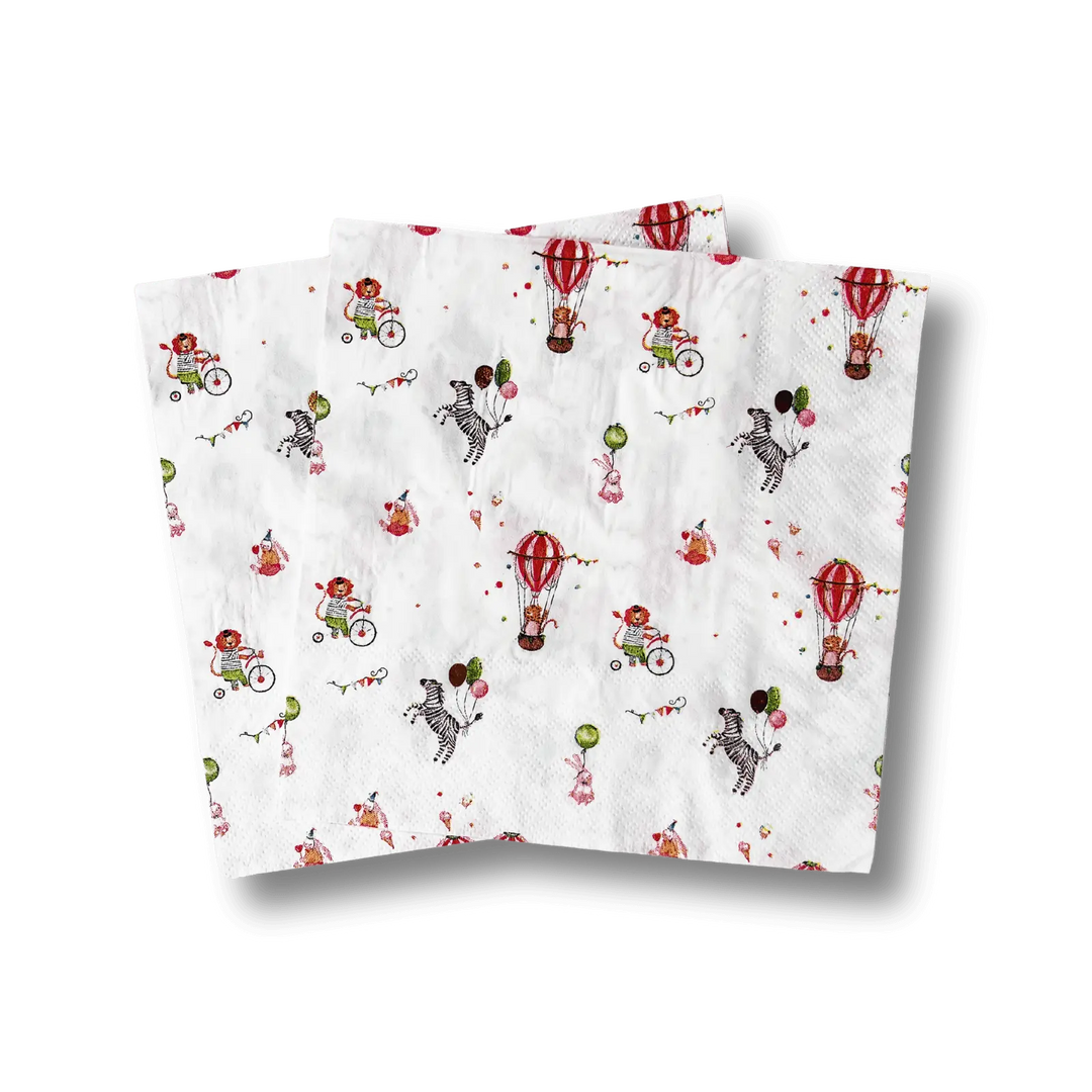 Carnival Large Disposable Paper Napkins (16pcs) - Josi James - Large Napkins