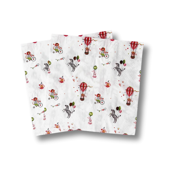 Carnival Large Disposable Paper Napkins (16pcs) - Josi James - Large Napkins