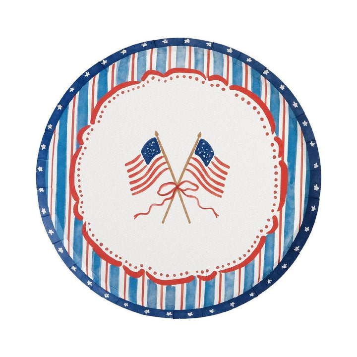 4th of July Flag Dessert Plates Gatherings by Curated Paperie