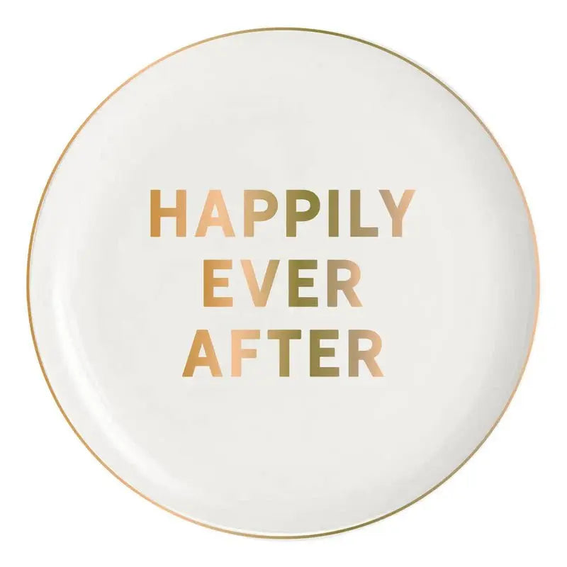 Ceramic Round Trinket Tray - Happily Ever After - Josi James - Small Napkins