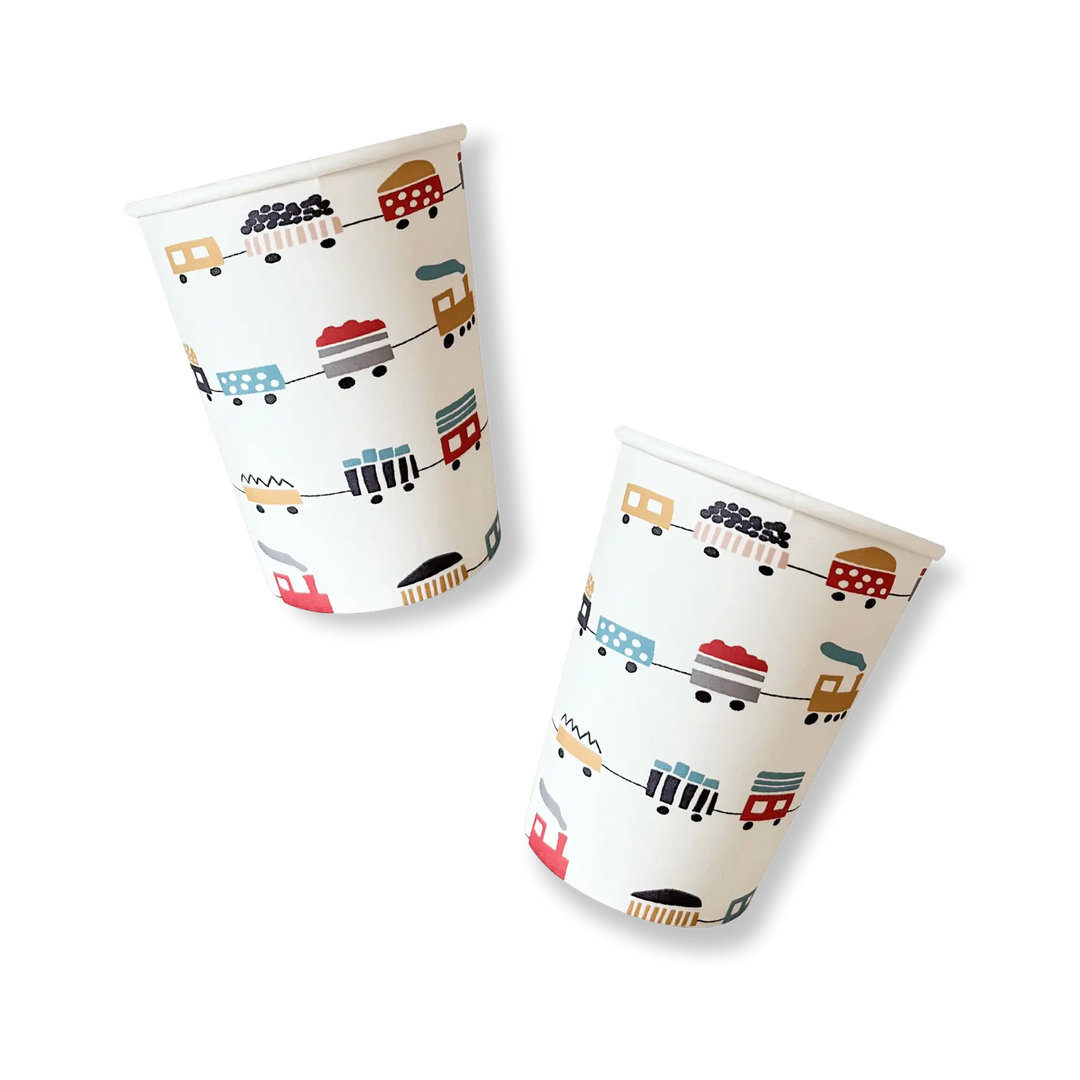 Choo Choo Train Disposable Cups (8pcs) - Josi James - Cups