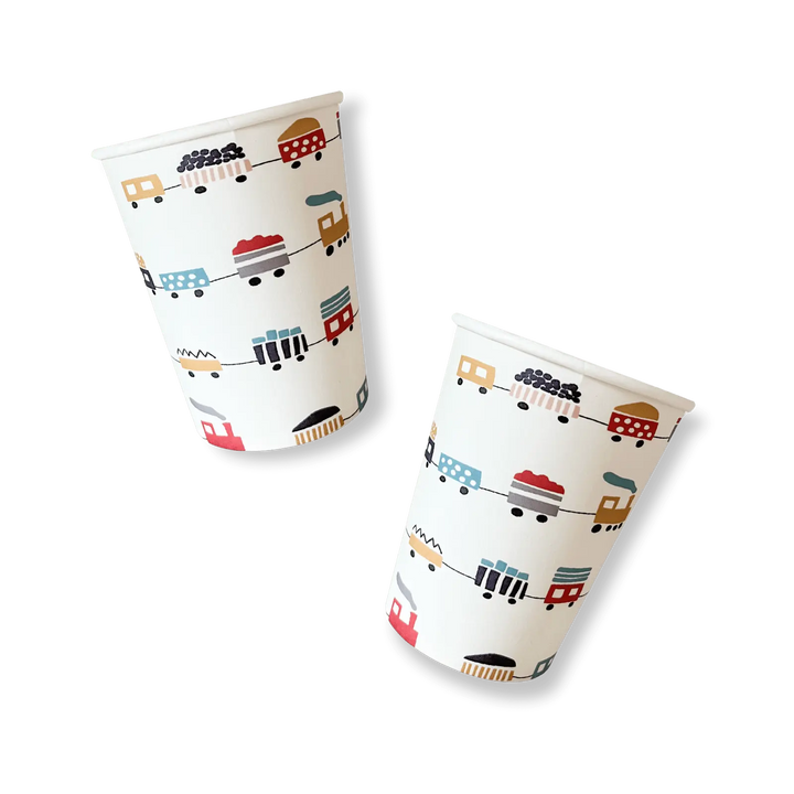 Choo Choo Train Disposable Cups (8pcs) - Josi James - Cups