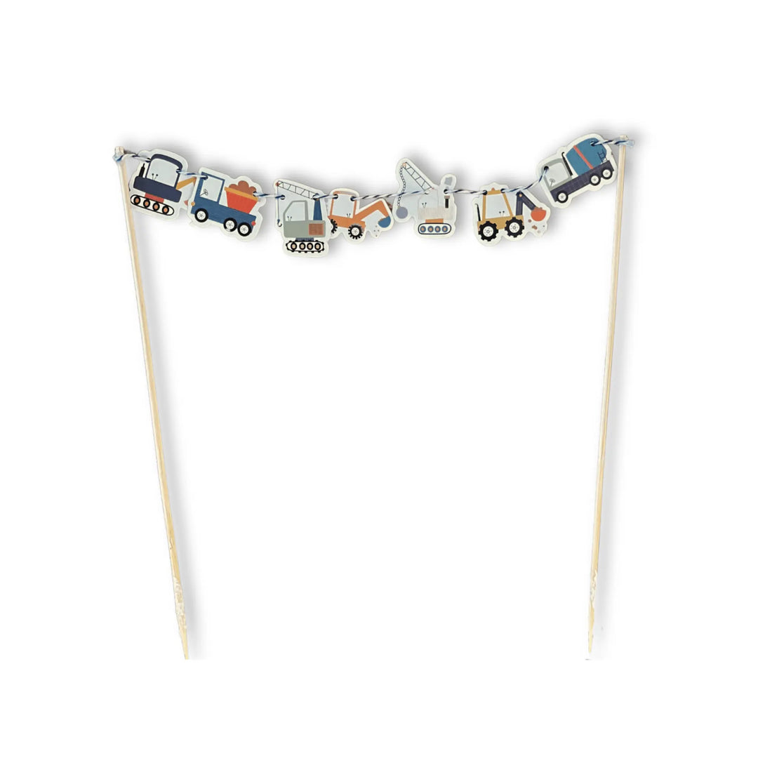 Construction Builder Birthday Cake Banner - Josi James - Cake Banner