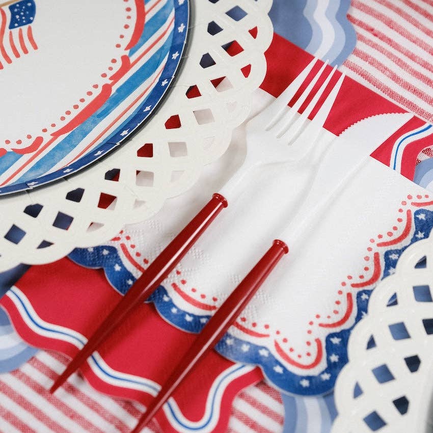 4th of July Patriotic Cocktail Napkin Gatherings by Curated Paperie