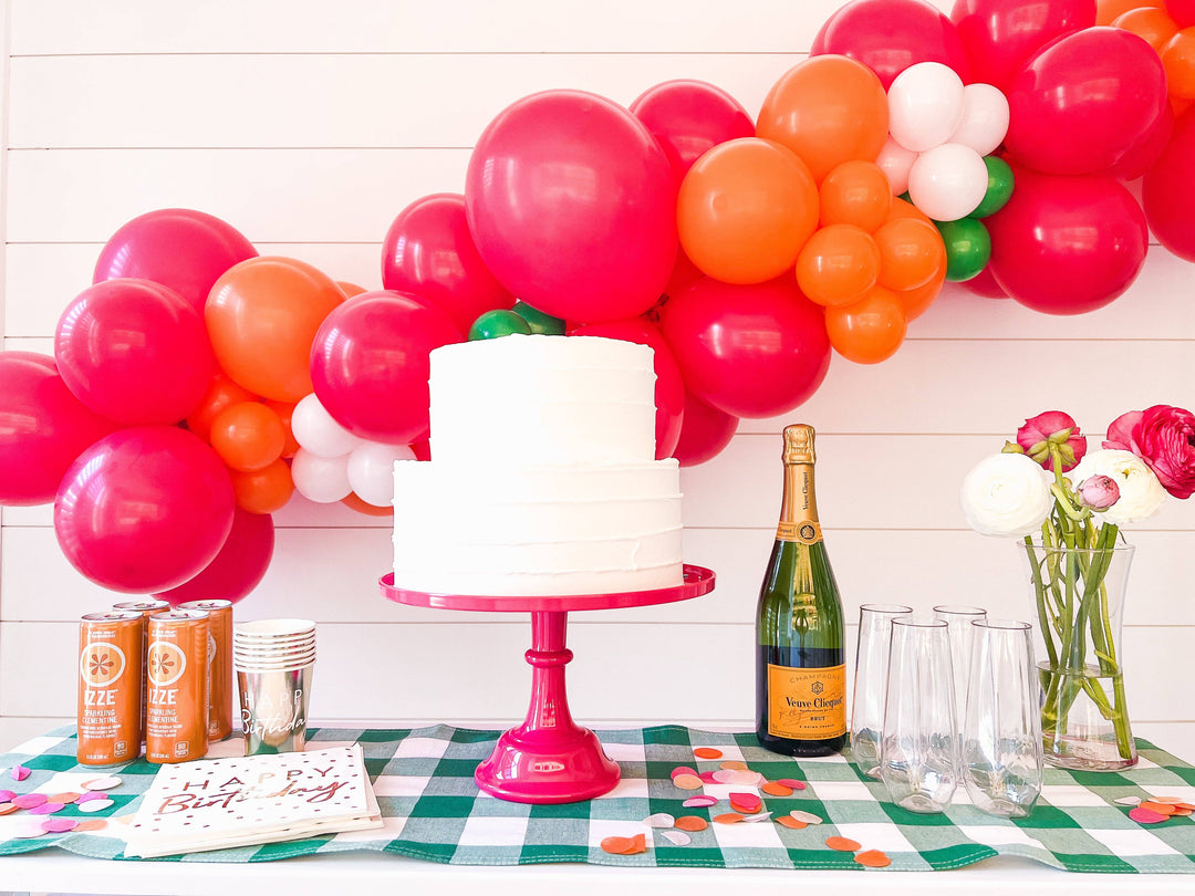 Hot Pink Melamine Cake Stand | Cupcake Stand Sprinkles & Confetti Party Supplies