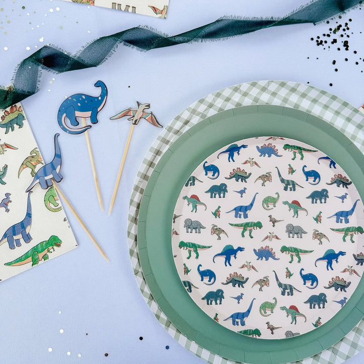 Dinosaur Cupcake Toppers – (12pcs) The Ultimate Dino Party Decor - Josi James - Cupcake Toppers