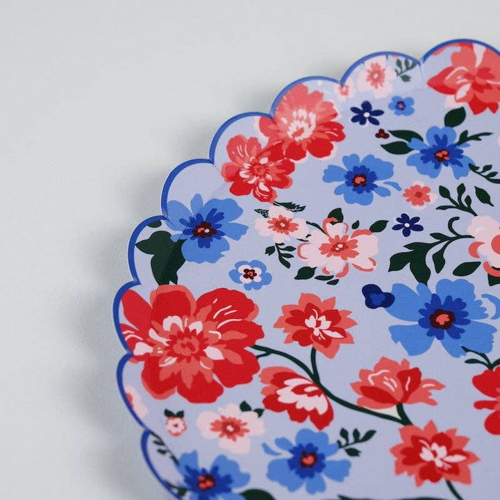 Summer Floral Dinner Plates Gatherings by Curated Paperie