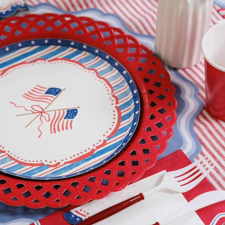 4th of July Flag Dessert Plates Gatherings by Curated Paperie