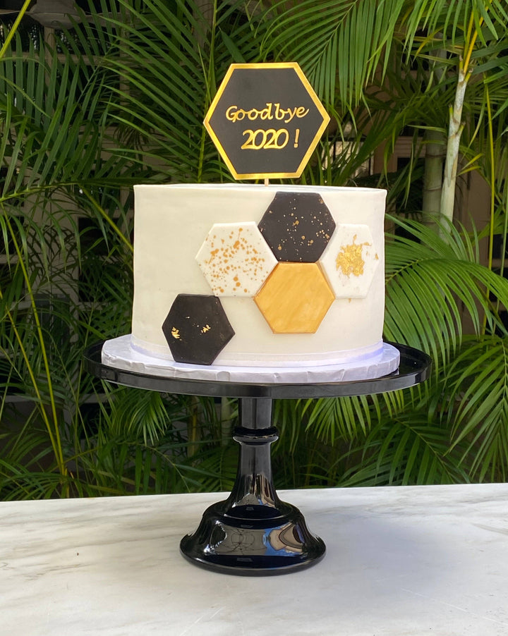 Black Melamine Cake Stand | Cupcake Stand | Dessert Display Sprinkles & Confetti Party Supplies