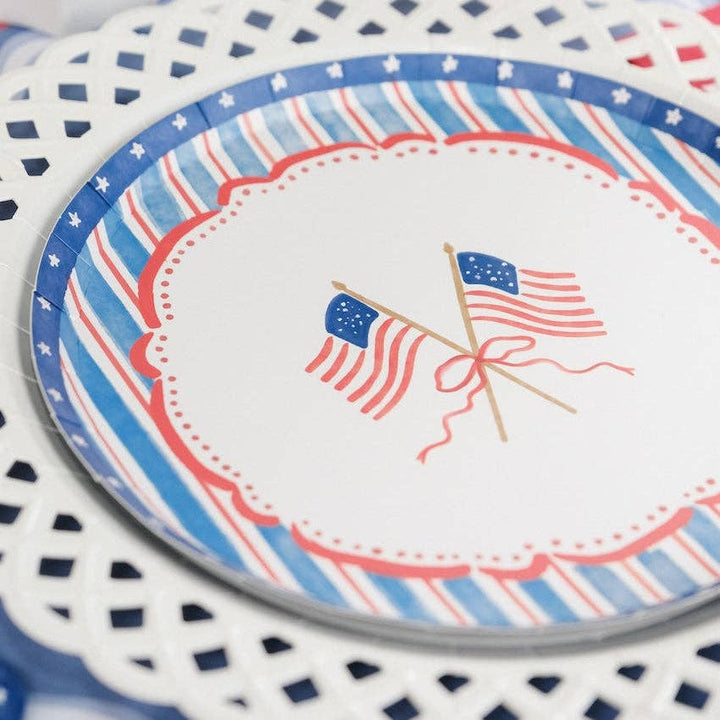 4th of July Flag Dessert Plates Gatherings by Curated Paperie