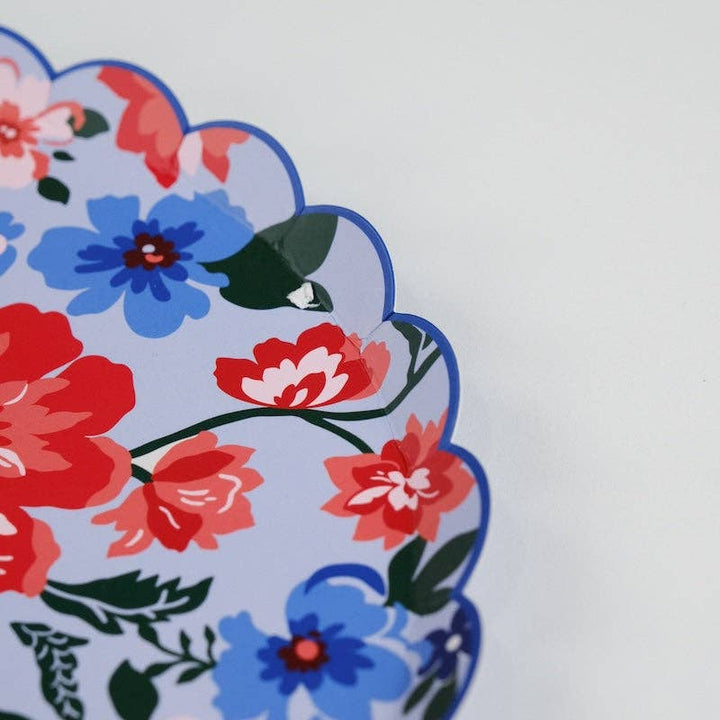 Summer Floral Dinner Plates Gatherings by Curated Paperie